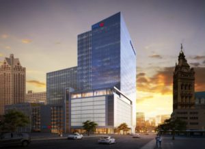 Rendering of the BMO Harris Financial Center.