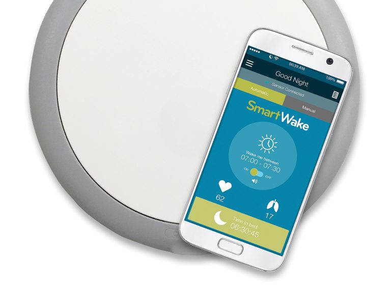 Verlo designed the user experience for its SmartWake app and partnered with Israel-based EarlySense for a sensor that goes under the user’s mattress.