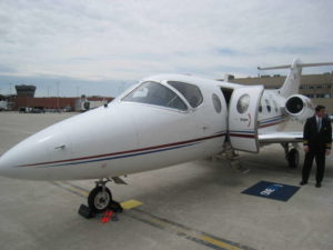 A OneJet plane at Mitchell International Airport. The airline recently dropped its Milwaukee to Indianapolis service.