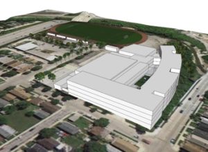 A rendering of the proposed School.