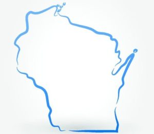 Wisconsin state outline