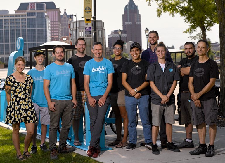 Bublr Bikes, which launched in August 2014, has grown to 15 employees.