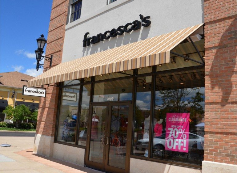 Francesca's store to open at Pleasant Prairie Premium Outlets