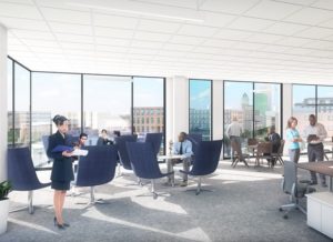 Office space rendering 