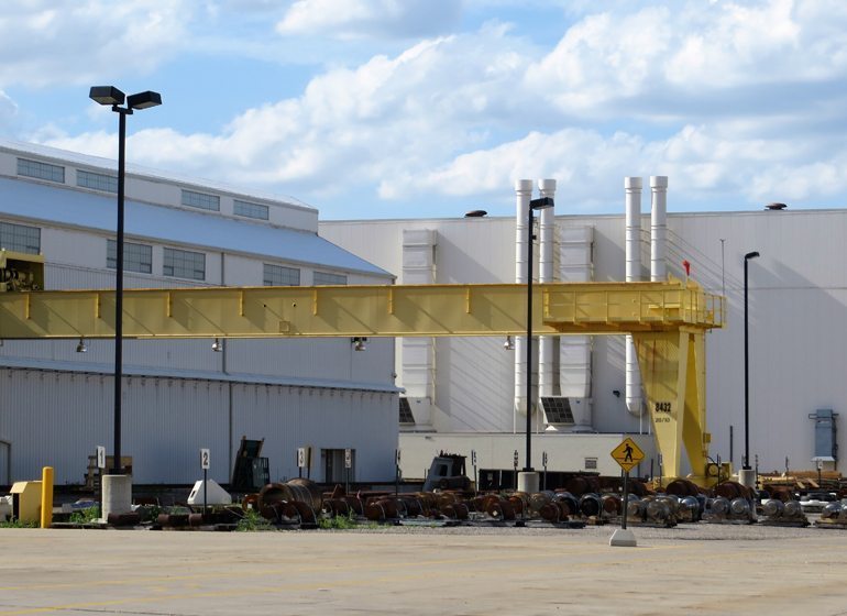 Caterpillar has 76 acres of land in South Milwaukee, taking up three city blocks from east to west and six from north to south. 