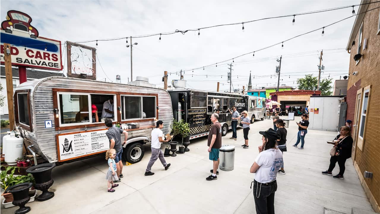 Zócalo Food Park is located in a neighborhood that has experienced growth and revitalization over the past few years.