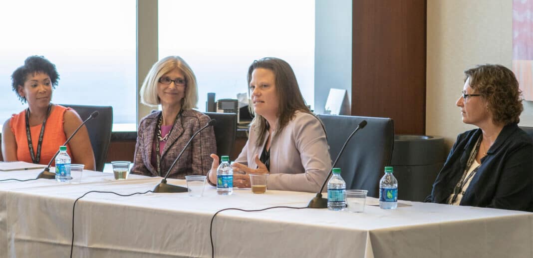 women in public finance wisconsin From left: Nikiya Dodd, Milwaukee alderwoman; Cathy Jacobson, president and CEO of Froedtert Health; Laura Lenhard, vice president of finance and administration of the Marcus Center for the Performing Arts; Sherry Gerondale, CFO of Wisconsin Housing and Economic Development Authority.