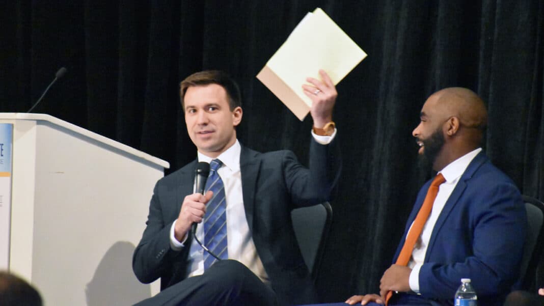 Andy Hunt, director of Marquette University's Center for Real Estate moderated a panel discussion at BizTimes' annual Commercial Real Estate and Development Conference.