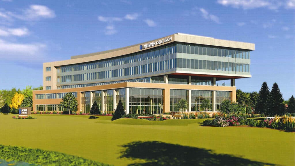 Breaking Ground Landmark Credit Union headquarters