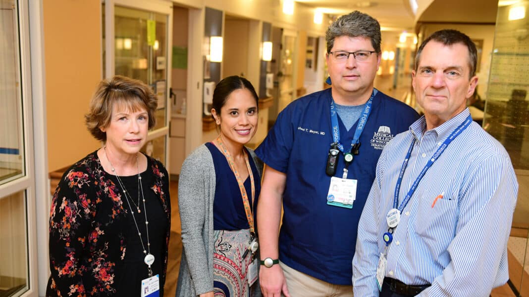 Dr. Lynn D’Andrea, Dr. Louella Amos, Dr. Michael Meyer and Dr. Michael Gutzeit of Children’s Wisconsin
